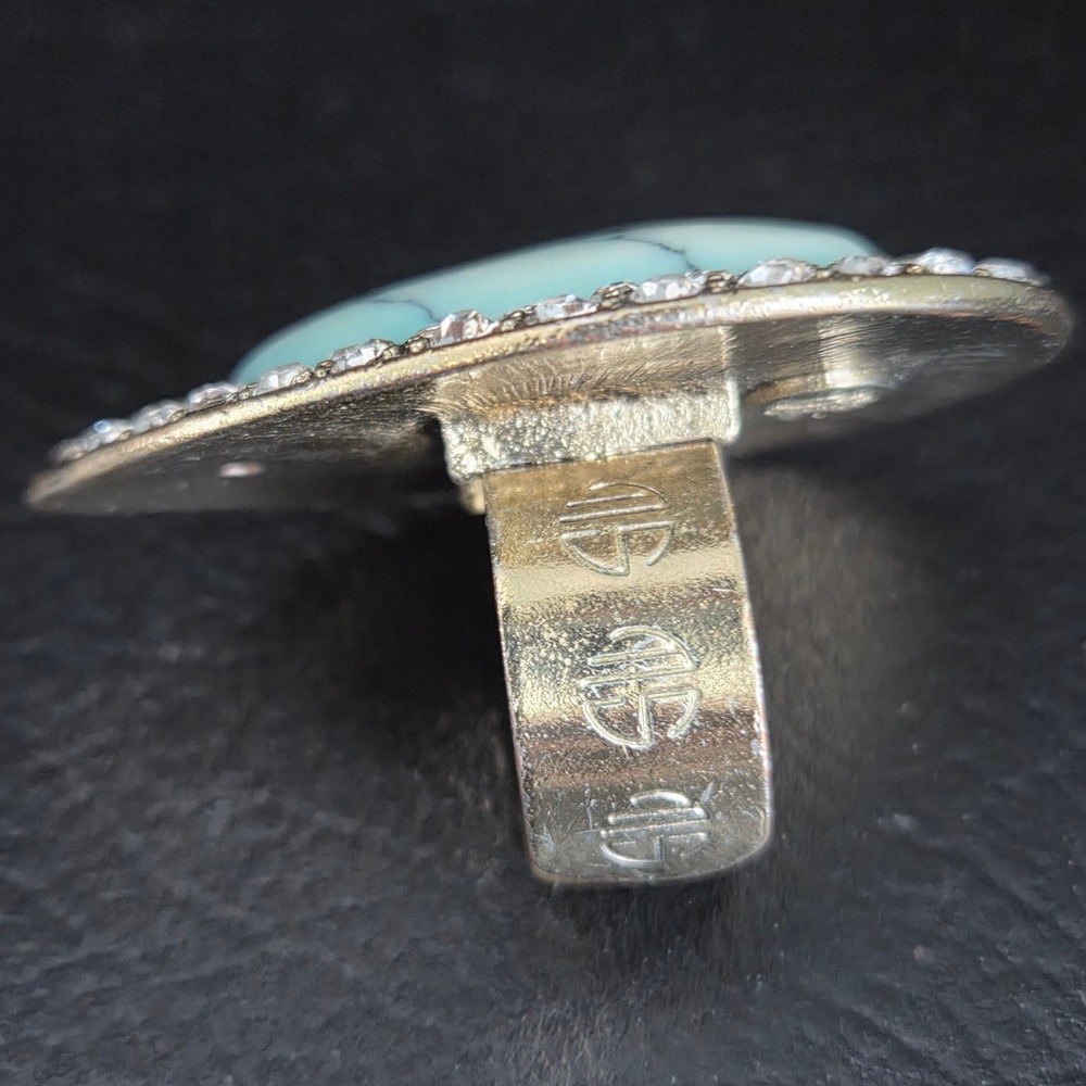 Samantha Wills Bohemian Bardot Turquoise Teardrop Ring Bangle Set Silver Pave - Picture 4 of 15